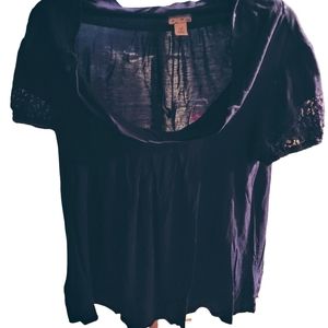 RIC Rac Womens Knit Top in 2XL, Cropped